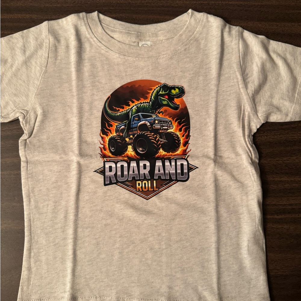 3T Boys Monster Truck Dino Tee